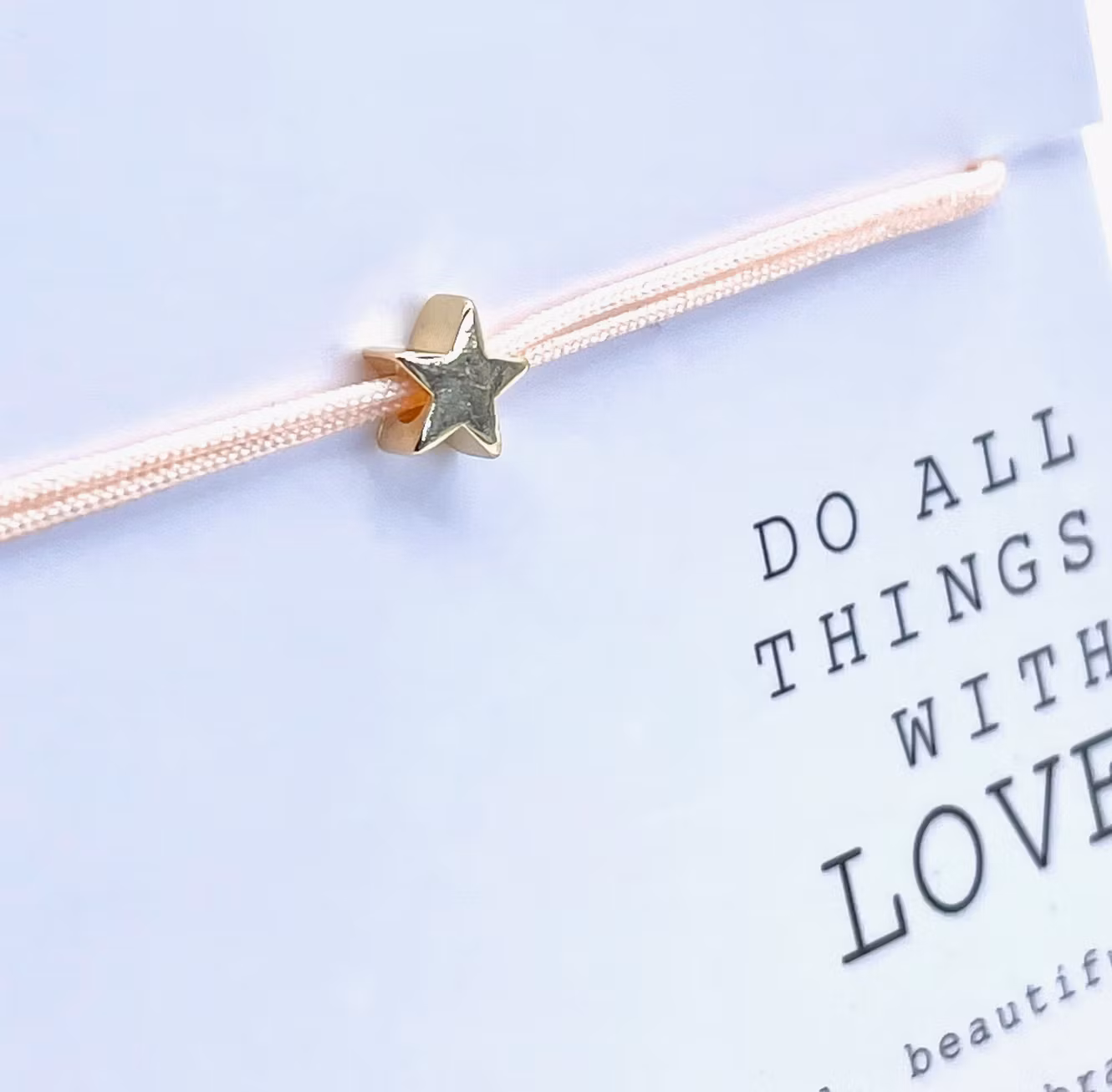 Parsley & Pepper - Friendship Bracelet - STJERNE - Lys Rosa