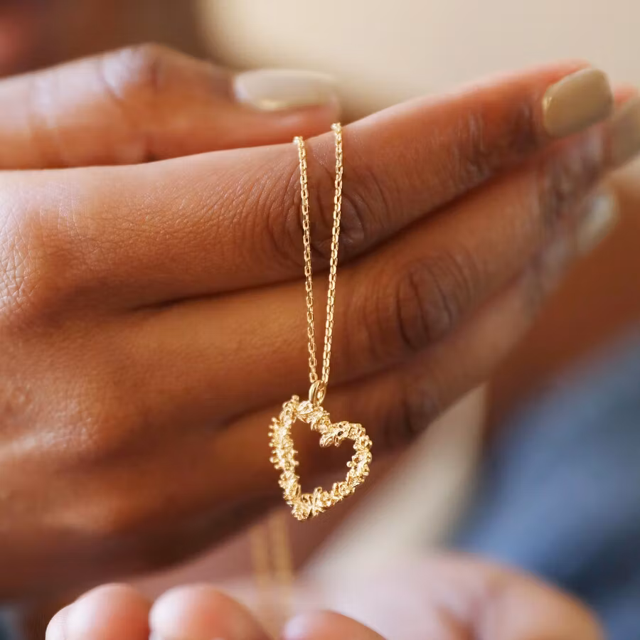 Lisa Angel - Floral Heart Necklace