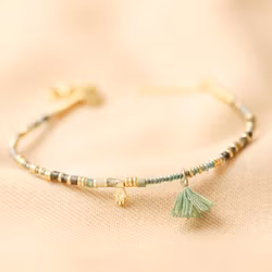 Lisa Angel - Green Stone Beaded  Bracelet