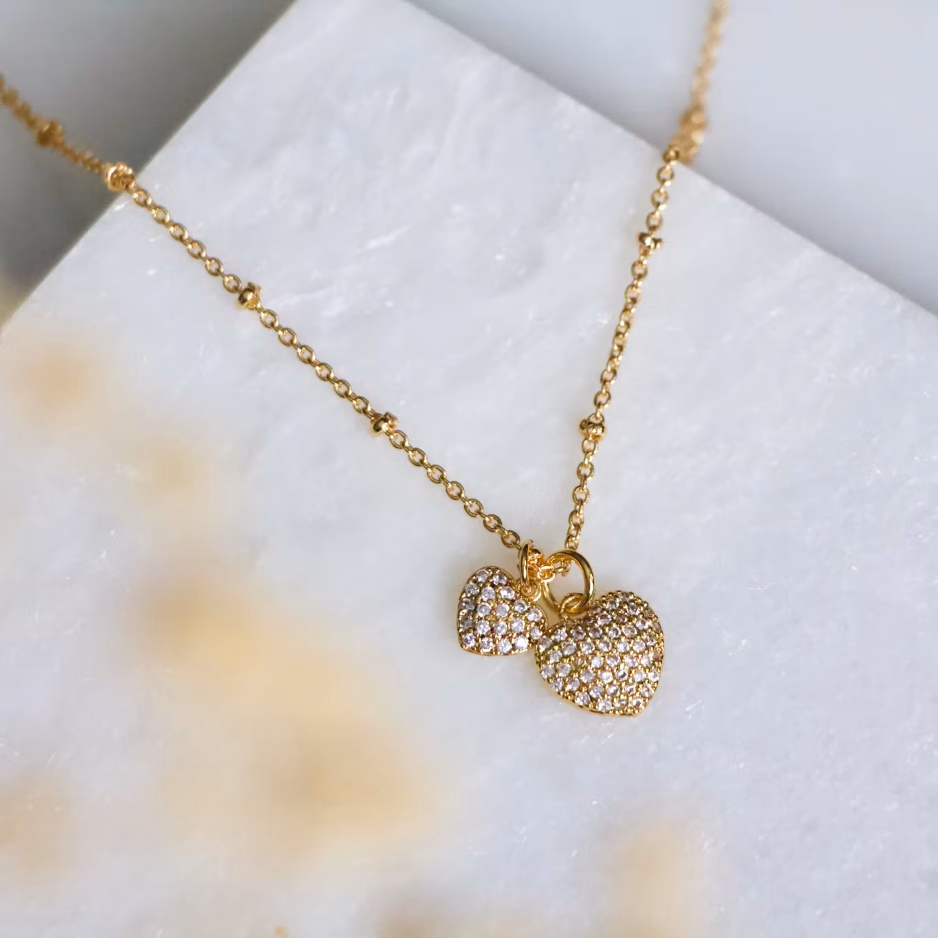 Mesa Blue - Double Heart  Necklace