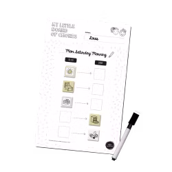 My Little Board of Chores Blue - 5 steps