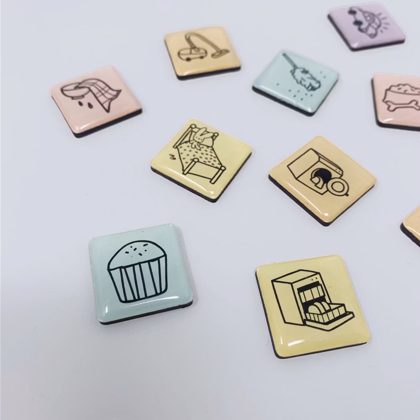 Kids Chores Magnets For Family Planner Level 4 (8-9 Years) - BLUE