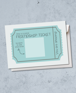 Raus Hverdag - Friendship Ticket Skrapekort
