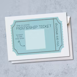 Raus Hverdag - Friendship Ticket Skrapekort