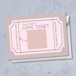 Raus Hverdag - Love Ticket Skrapekort