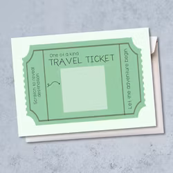 Raus Hverdag - Travel Ticket Skrapekort