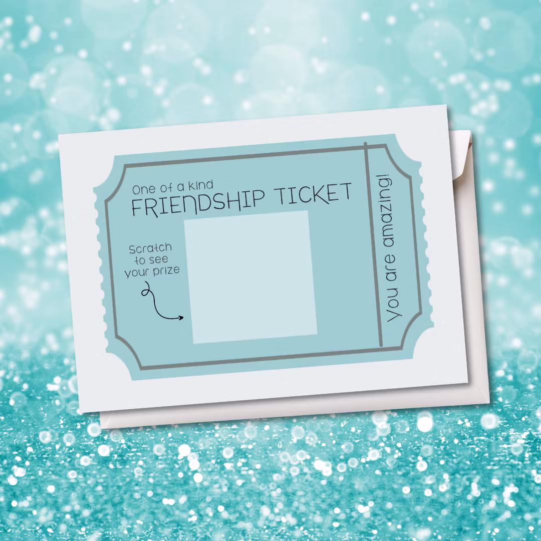 Raus Hverdag - Friendship Ticket Skrapekort
