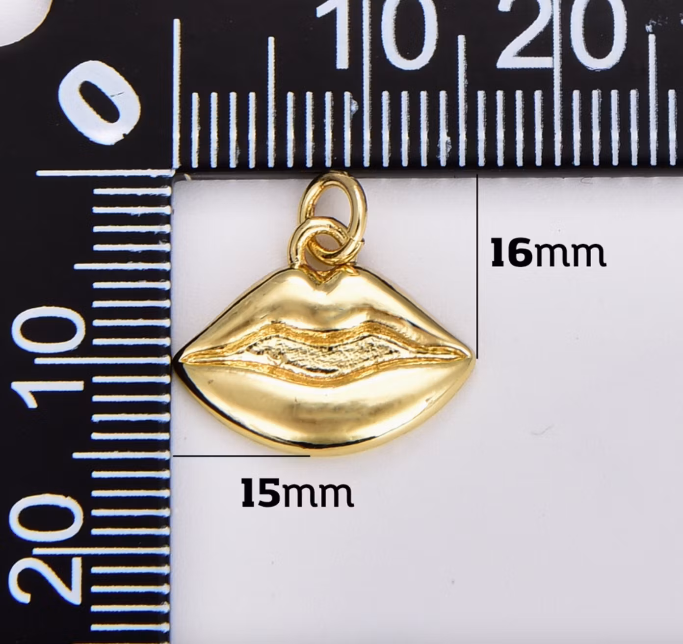 Beads Creation - Lips Charm Pendant