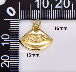 Beads Creation - Lips Charm Pendant