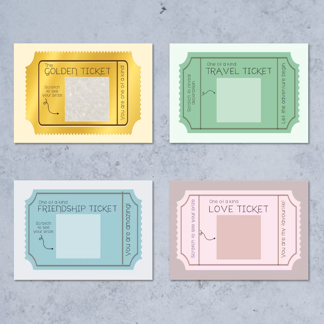 Raus Hverdag - 4pk Ticket Skrapekort