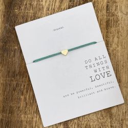 Parsley & Pepper - Friendship Heart  Bracelet - Mint