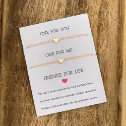 Parsley & Pepper - Friends for Life Bracelet - Pink Heart