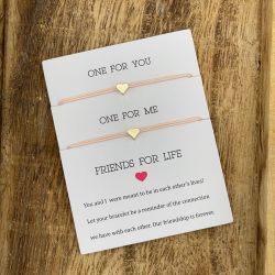 Parsley & Pepper - Friends for Life Bracelet - Pink Heart
