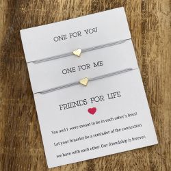 Parsley & Pepper - Friends for Life Bracelet - Grey Heart