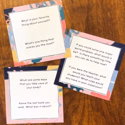 Dinner Table Conversation Cards