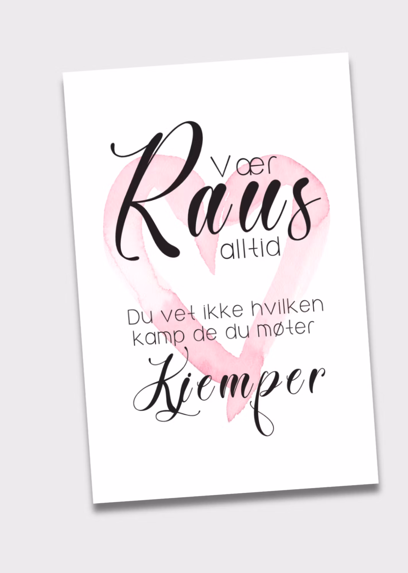 10pk "Vær Raus" kort