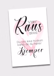 10pk "Vær Raus" kort