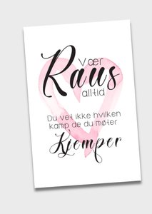 10pk "Vær Raus" kort