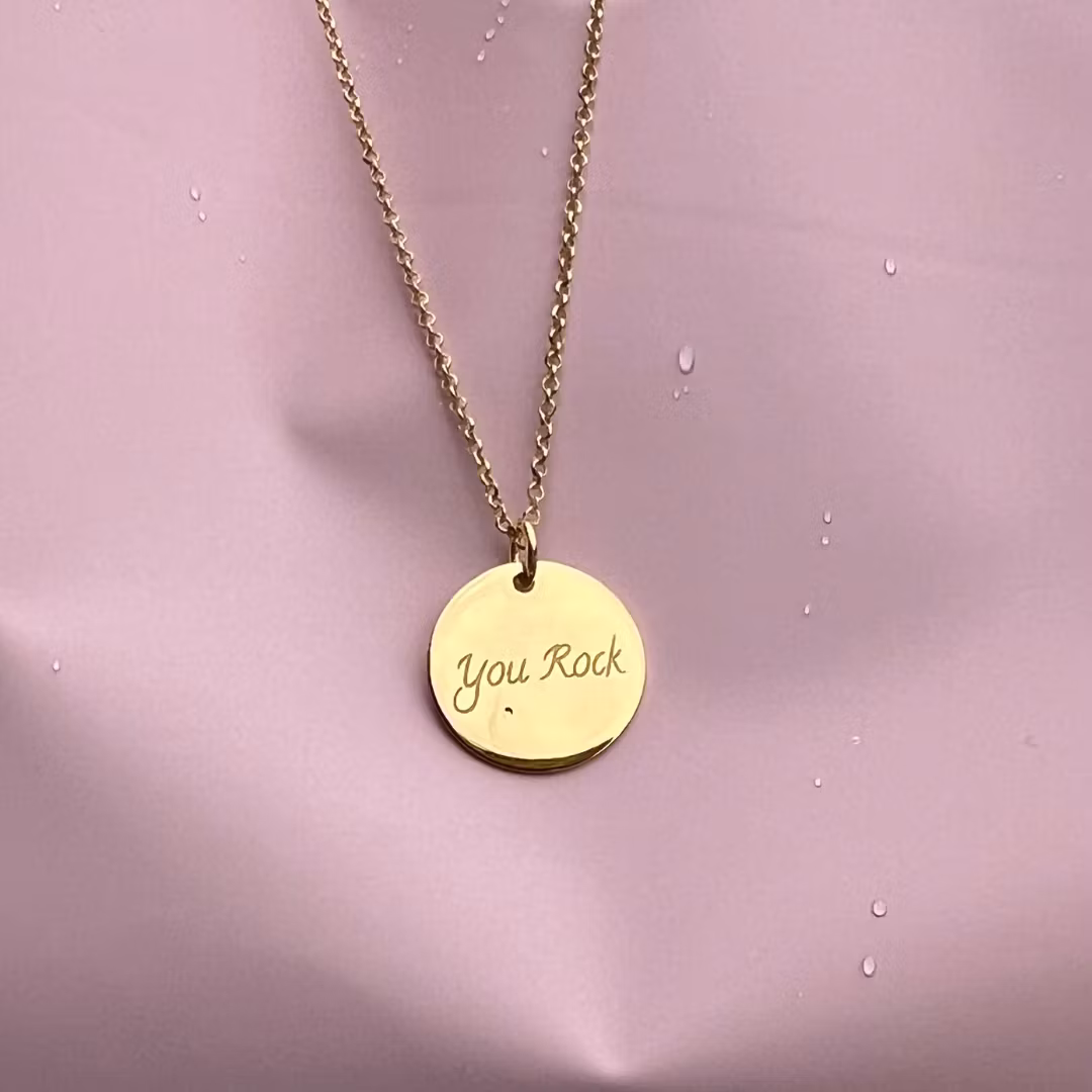 Soneto Jewelry Gullkede "You Rock"