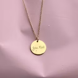 Soneto Jewelry Gullkede "You Rock"