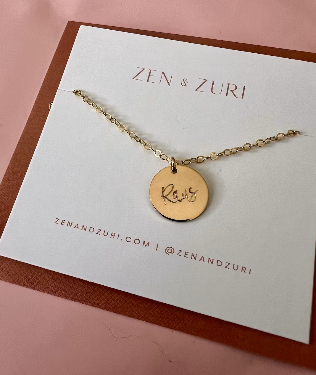 Zen & Zuri Gullkjede - "RAUS"