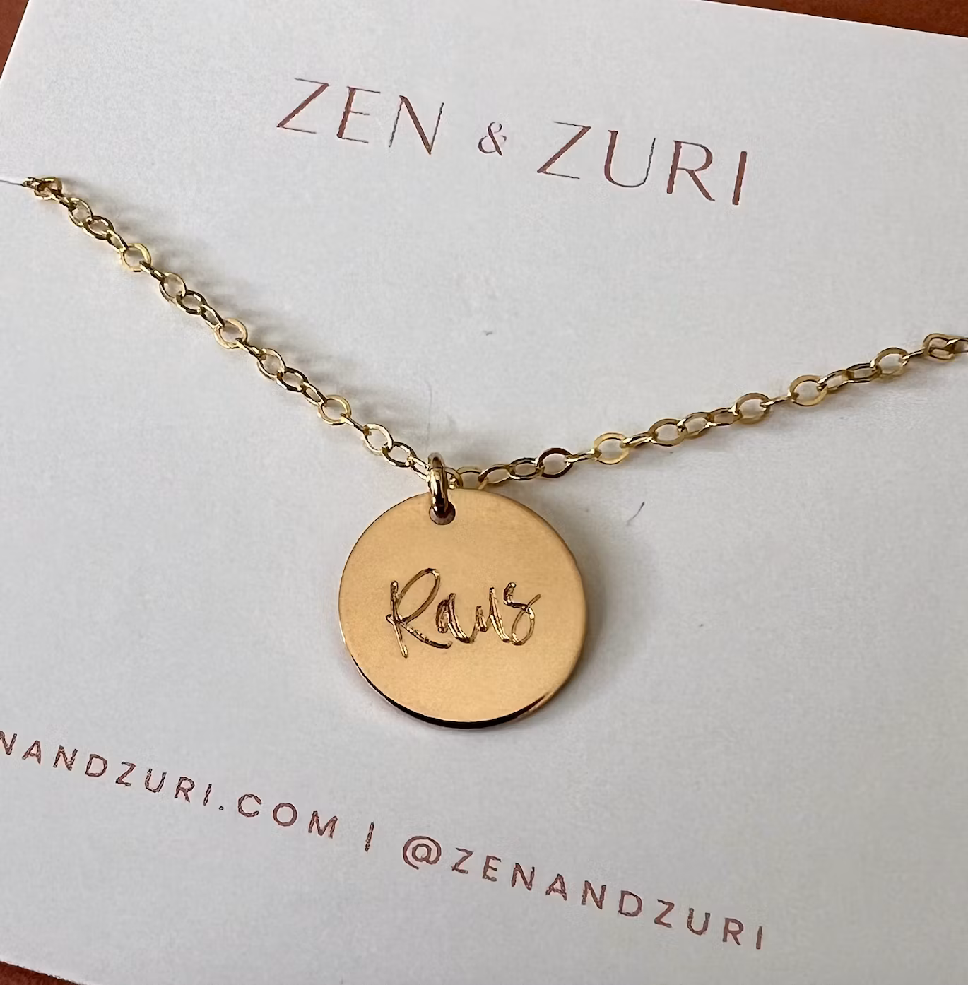 Zen & Zuri Gullkjede - "RAUS"