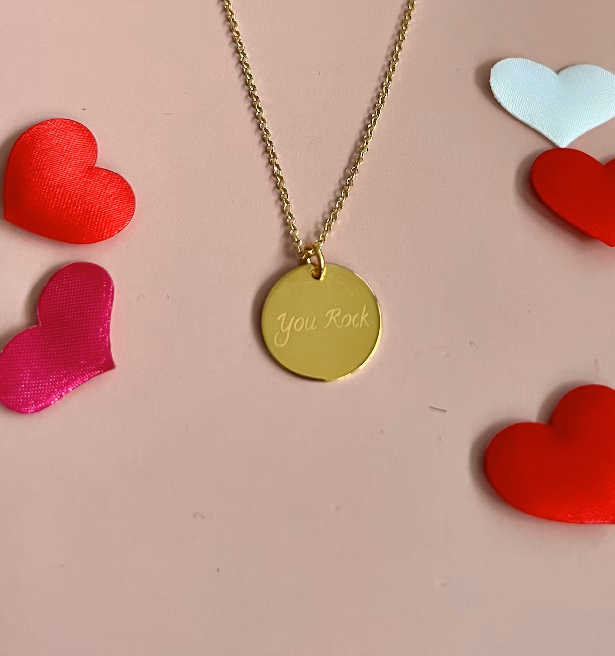 Soneto Jewelry Gullkede "You Rock"