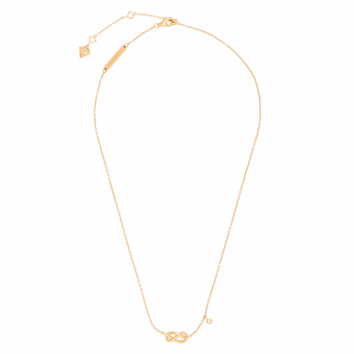 Wanderlust + Co - Flow Gold Drop Necklace