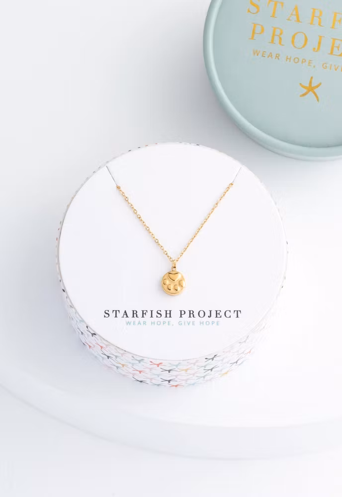Starfish Project - Paw print Necklace