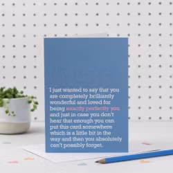 The Right Lines kort - ‘Exactly Perfectly You’