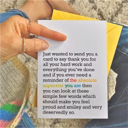 The Right Lines kort - "The Absolute Superstar You Are"