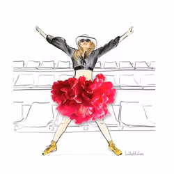 Lütteblüten kort - Supporter jente