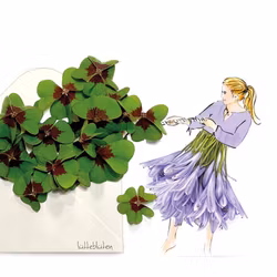 Lütteblüten kort - Blomsterhilsen