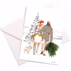 Lütteblüten kort - Julestemning