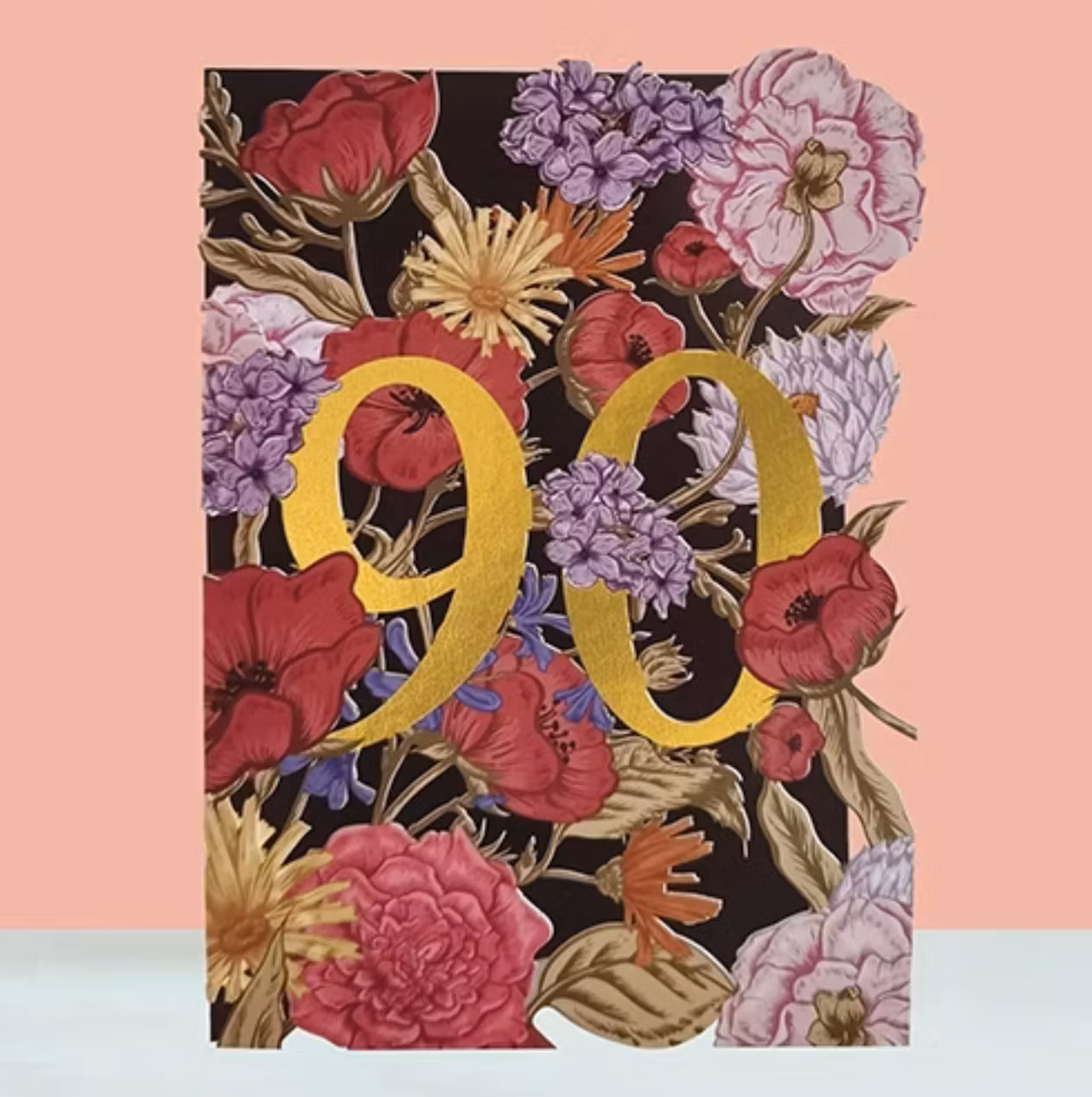 Alljoy  Design -  Bursdagskort - 90 år