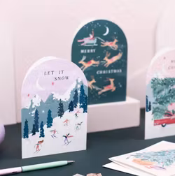 Sister Paper Co - Julekort - Skiers holiday
