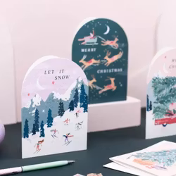 Sister Paper Co - Julekort - Skiers holiday