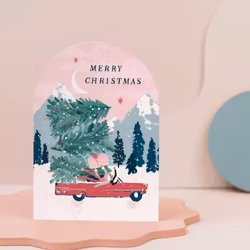 Sister Paper Co - Julekort - Driving Home for Christmas