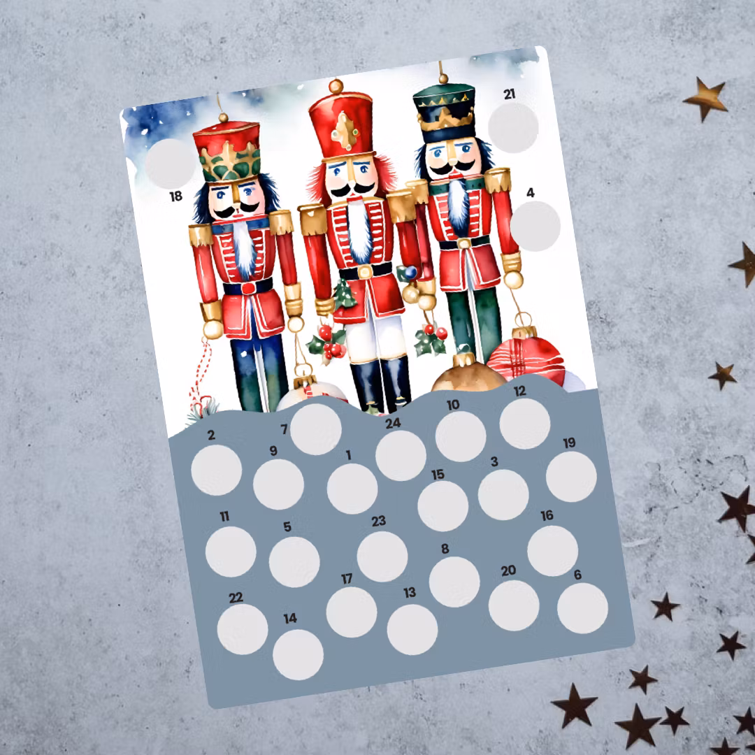 Scratch-off Julekalender - Nøtteknekker