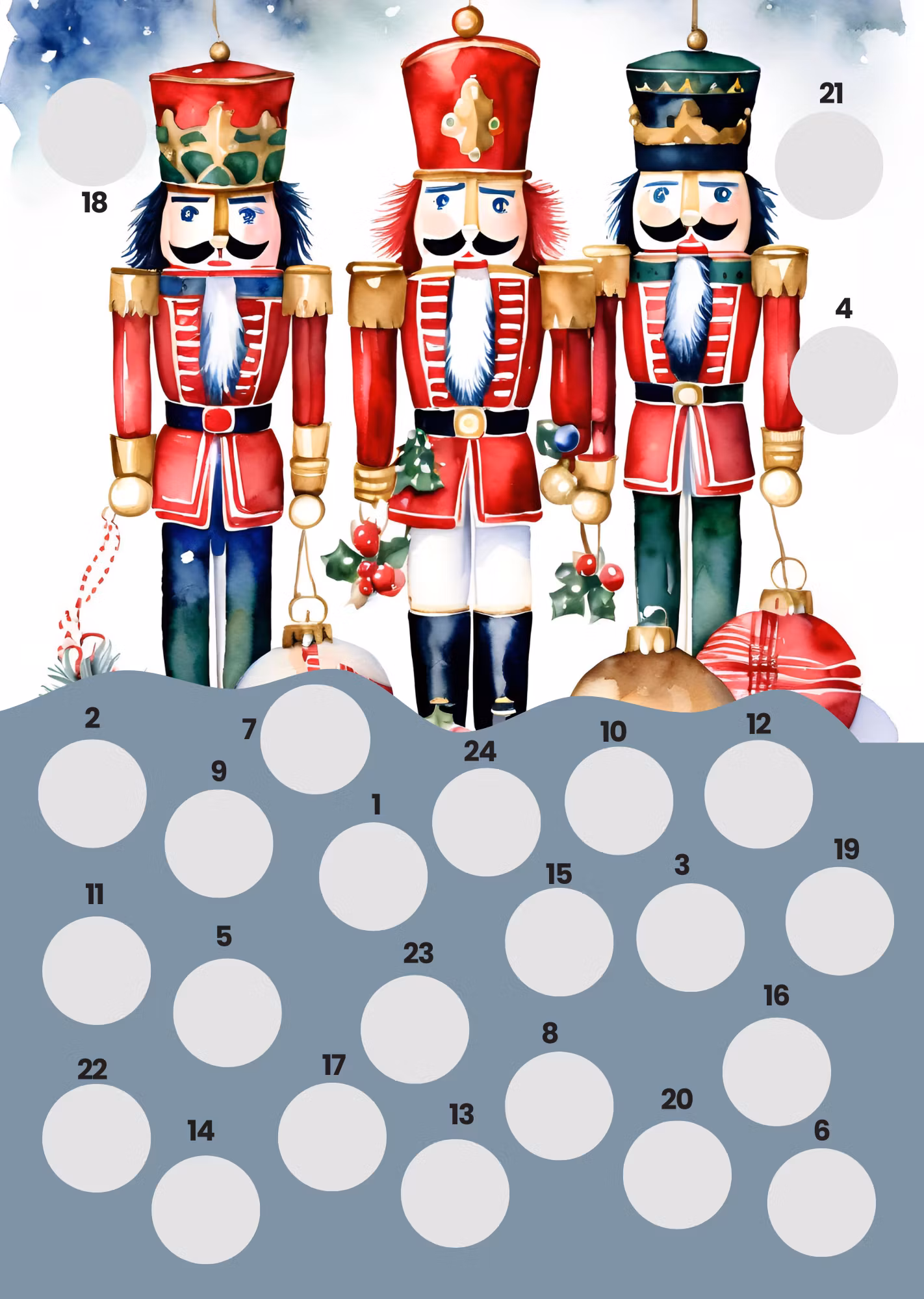 Scratch-off Julekalender - Nøtteknekker