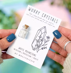Molly & Izzie - Worry Crystal - White Moonstone