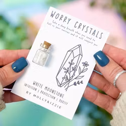Molly & Izzie - Worry Crystal - White Moonstone
