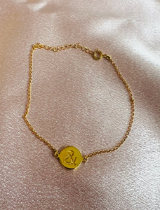 Bali Blis - & Symbol - Gullbelagt Armbånd