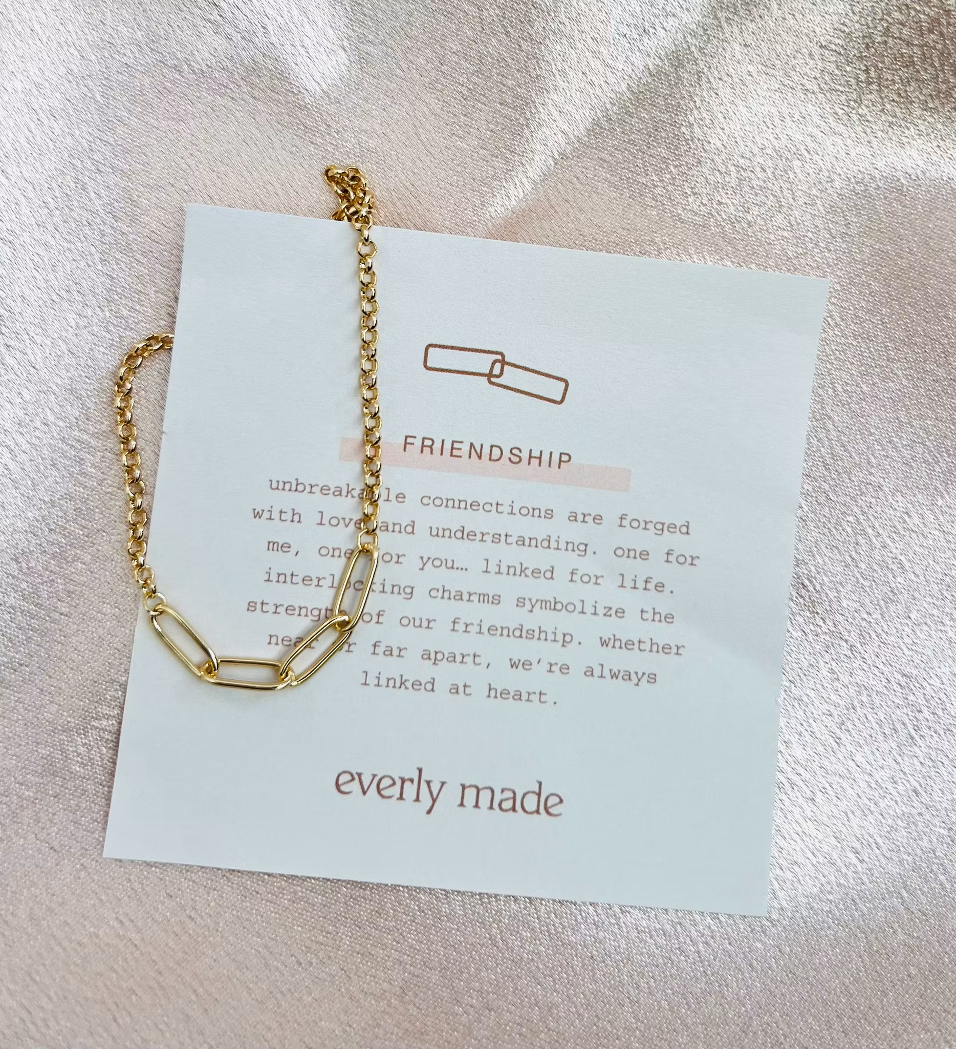 Everly Made - Gullarmbånd - FRIENDS  4