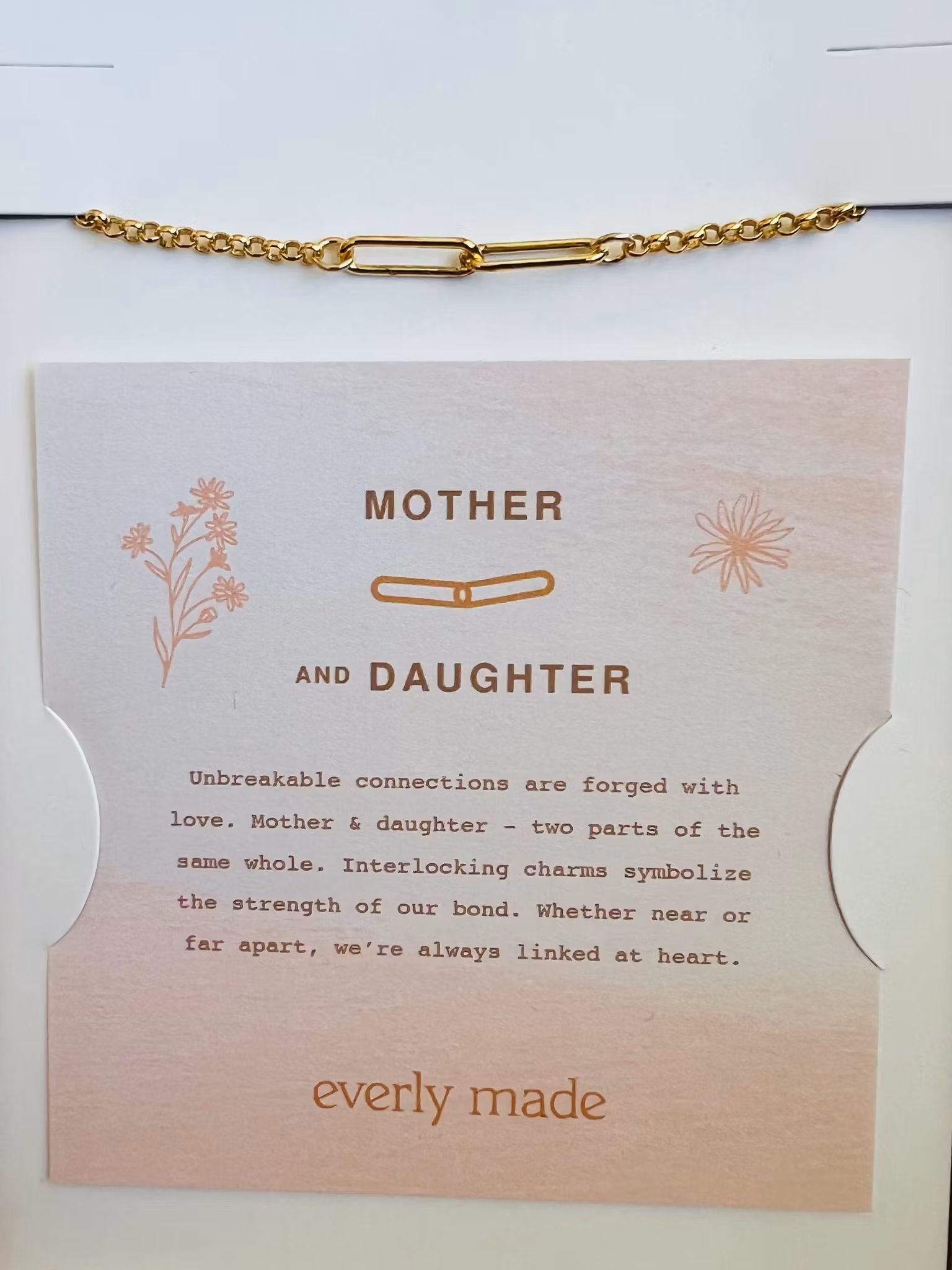 Everly Made - Mor/Datter gullarmbånd