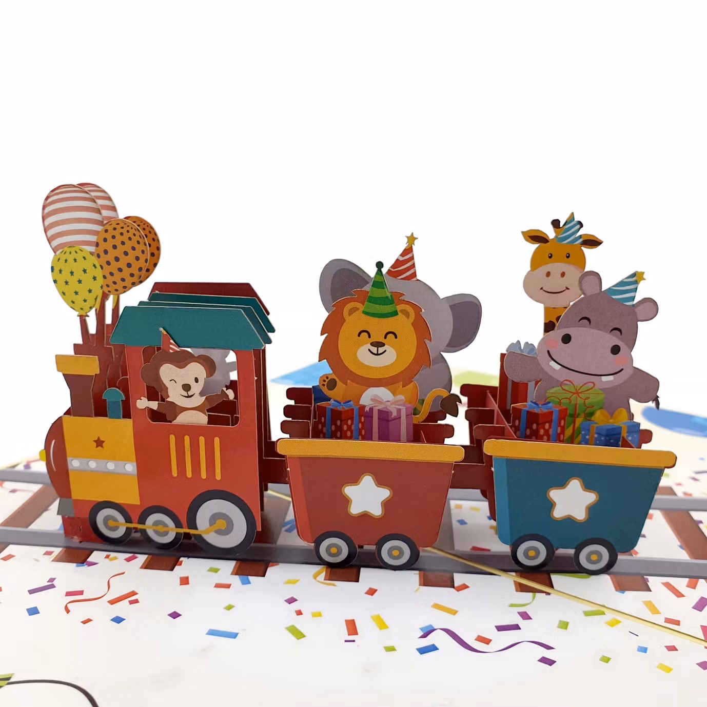 Color Pop Cards - Birthday Train