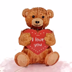 Color Pop Cards - Love Bear