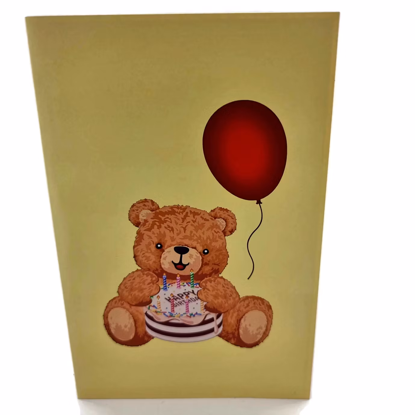 Color Pop Cards - Birthday Teddy