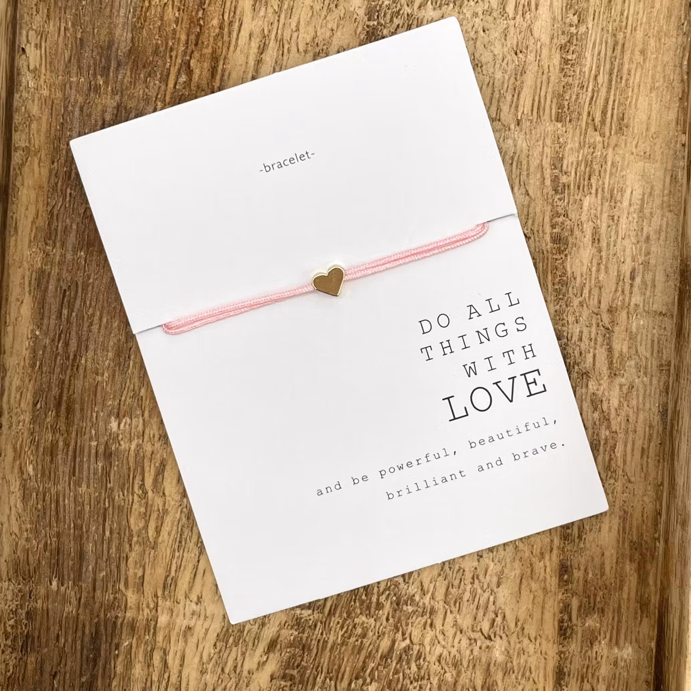 Parsley & Pepper - Friendship Bracelet - Heart - Rosa