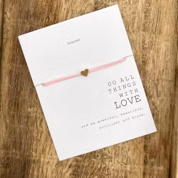 Parsley & Pepper - Friendship Bracelet - Heart - Rosa